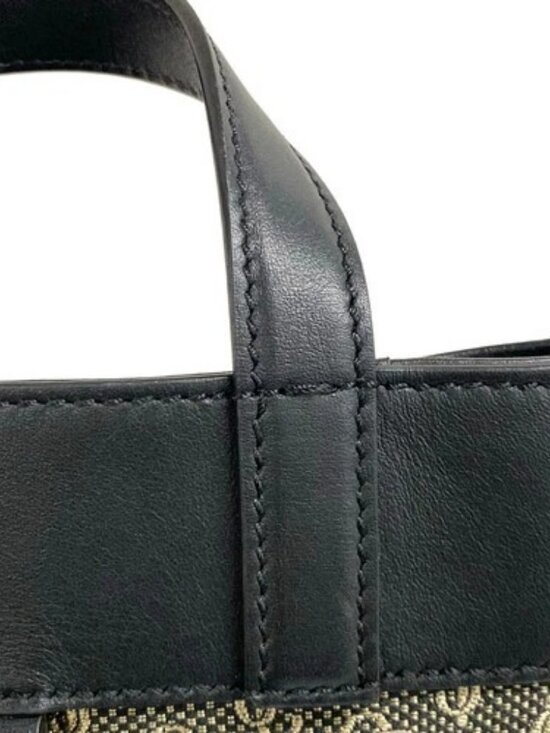 JIMMY CHOO Evan. Black Beige Jacquard Leather Backpack main image 5